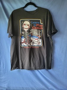 Saw Jigsaw Billy Puppe Spielen lernen Spiele schwarz T-Shirt offiziell lustig XL - Bild 1 von 1
