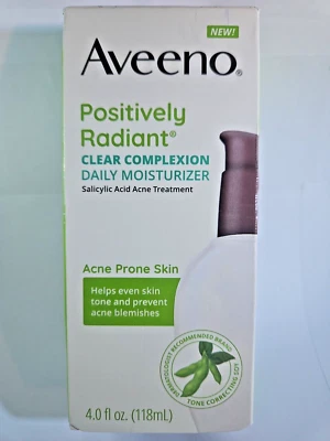 Aveeno Positively Radiant Clear Complexion Daily Moisturizer 4.0 fl oz Exp 10/25 - Image 1 of 3