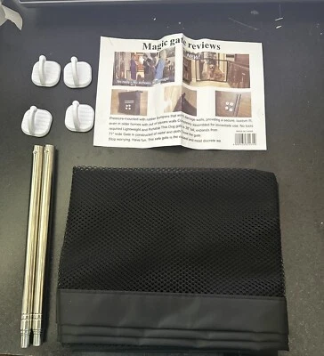 Bebé Mascotas Perro Gato Puerta de Seguridad Malla Cerca Hogar Cocina Red Protector Portátil Interior Foto 1 de 4