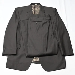 Jos A Bank 48R 40x32 Brown Check Gordon 100% Wool Mens Jacket Pants Suit - Picture 1 of 12