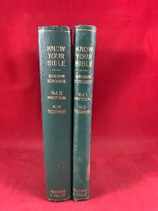 Know Your Bible Volumes 1 &2 The Old and New Testaments by W. Graham Scroggie - Imagen 1 de 12