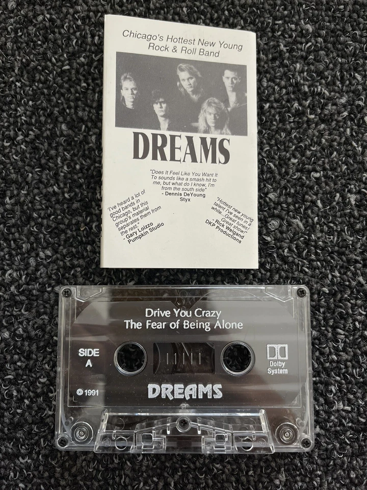 Rare! DREAMS - Dreams ST Cassette Tape 1991 Promo AOR - Image 1 of 4