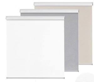 6 Pack Blackout Cordless UV Insulated Blinds Roller Shades White 28”w 72”h QTY 6 - Picture 1 of 11