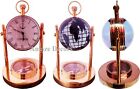 Antike Londoner Uhr im alten Stil aus Messing mit Kompass Vintage...