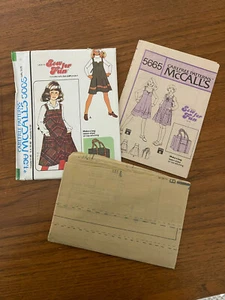 70er Jahre ungeschnitten Vintage Schnittmuster Mädchen ausgestelltes Pulloverkleid McCalls 5665 Größe 8 - Bild 1 von 3