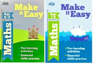 NEU x 2 Letts MAKE IT EASY Alter 6 7 8 Mathe 6 & 7 7 & 8 KS2 Schlüssel Stufe 2 - Bild 1 von 1