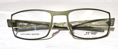 Marco de gafas JF REY JF246 marco 55-19-132 metal verde y madera de ébano Foto 1 de 4