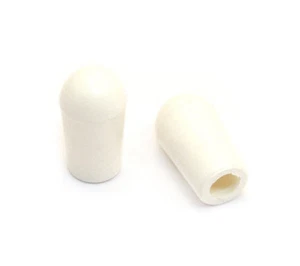 (2) White SAE Switch Tips for USA Gibson Les Paul/ES/SG® Guitar/Bass SK-0040-025 - Picture 1 of 1