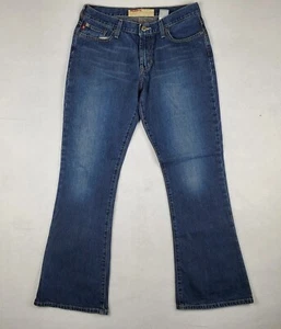 Hollister Co. Womens Denim Dark Wash Bootcut 5 Pockets Blue Jeans Size 6S - Picture 1 of 5
