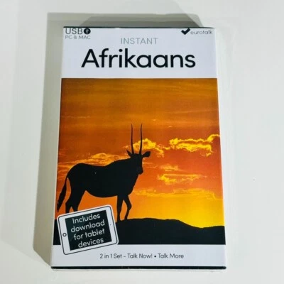 INSTANT Afrikaans / Learn Afrikaans - PC & MAC - EuroTalk - BRAND NEW & SEALED - Image 1 of 4