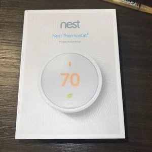 Google / Nest T4000ES, Thermostat E Smart WIFI Thermostat White A0063 Open Box - Picture 1 of 5