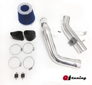 BLACK BLUE 2PC Cold Air Intake Kit For 2006-2011 Mitsubishi Eclipse 3.8L V6 - Foto 1 di 1
