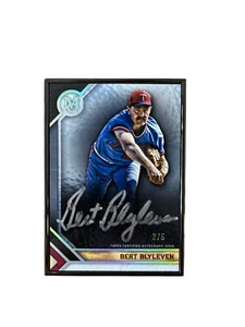Collezione Topps Museum 2023 con cornice 2/5 autografi MFABBL Bert Blyleven Auto  - Foto 1 di 2