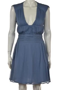 NEW Catherine Malandrino Womens Dress Size 4 Blue Sheath Knee Length Cap Sleeve - Picture 1 of 5