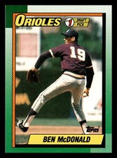 1990 Topps Ben McDonald #1 Draft Pick Orioles #774 Centered Mint