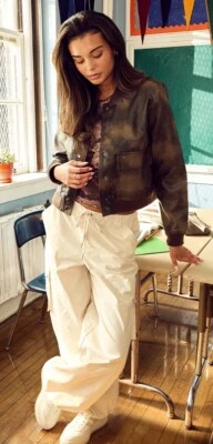 Chaqueta Madden Girl Camuflada Morena Imitación Cuero Nueva con Etiquetas Jrs Talla XL Foto 1 de 4