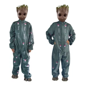 Cosplay I Am Groot Kids Jumpsuits Pajamas Avengers Superhero Bodysuits Costumes - Picture 1 of 6