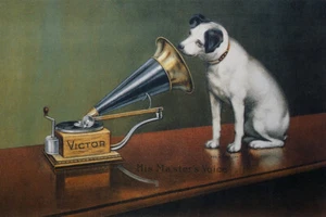 His Master's Voice by Francis Barraud Vintage Music Giclee Print + Ships Free - Picture 1 of 4