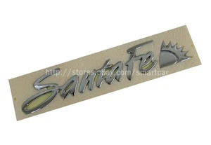 Rear Tailgate Santa Fe emblem for 2007 2008 2009 2010 2011 2012 Hyundai Santa Fe - Picture 1 of 2