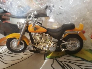 Hot Wheels ~ Harley Davidson Fat Boy Plastic Motorcycle ~ Scale 1:18, Pre-owned  - Picture 1 of 9