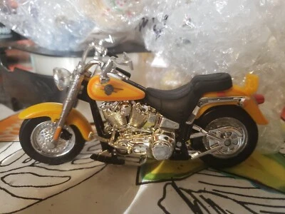 Hot Wheels ~ Harley Davidson Fat Boy Plastic Motorcycle ~ Scale 1:18, Pre-owned  - Image 1 of 4