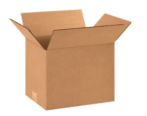 Pack of 25 12x9x9 Kraft Cardboard Cartons Mailer Shipping Corrugated Packing Box - Picture 1 of 5