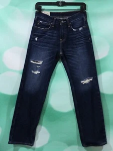 Abercrombie Boys Size 14 The A&F Classic Straight Disstressed Well Loved Jeans - Picture 1 of 5