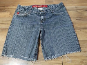 Pantalones Cortos Vaqueros Mudd Jeans Vintage Y2K Talla 9 Denim Elastizados - Imagen 1 de 6
