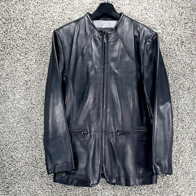 Jaqueta de couro macio Reed Sports Wear em relevo Greektown Casino feminina tamanho LG - Imagem 1 de 4