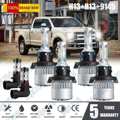 Faro LED haz alto/bajo + bombillas antiniebla para Ford F250 Super Duty 2012 2013-2017 Foto 1 de 4