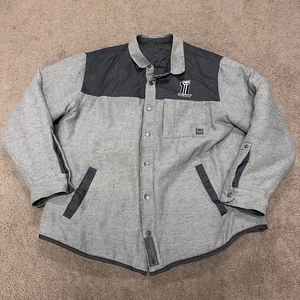 Harley Davidson Wendejacke Herren XL Slim Grau Tweed Willie G Druckknopf - Bild 1 von 17