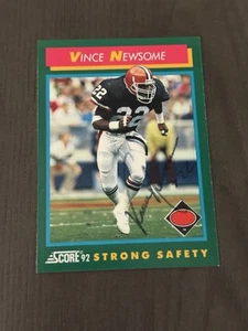 1992 Score #279 VINCE NEWSOME Cleveland Browns Auto Autographed HAND SIGNED Card - Picture 1 of 2