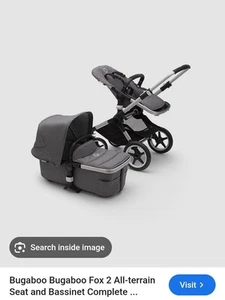 Bugaboo Fox 2 Complete Travel System in Grey With White Chassis. Manual Included - Picture 1 of 10