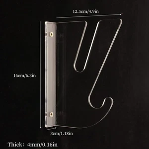 2-Wall-mounted Display Rack For Skateboards With Storage Hooks 2PCS - Picture 1 of 12