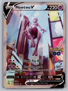 Mewtwo V (Alternate Full Art) 072/078 Pokémon GO Holo NM - Picture 1 of 4