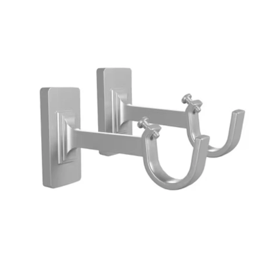 Allen + roth 2Pack матовый никель цинк одиночный занавес стержень кронштейн #5184150 1377R - Изображение 1 из 4