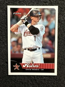 Craig Biggio #195 2007 Fleer Baseball cantidad Houston Astros - Imagen 1 de 2
