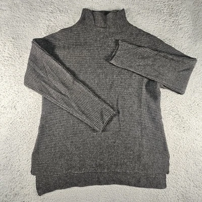Bartolini Sweater Womens L Gray Wool Cashmere Blend Italy Old Money Luxury Prep - Image 1 of 4