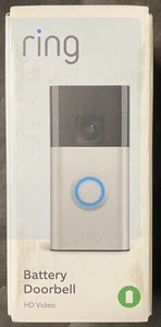 Ring - Battery Doorbell Smart Wifi Video Doorbell - Battery-Powered - Picture 1 of 6