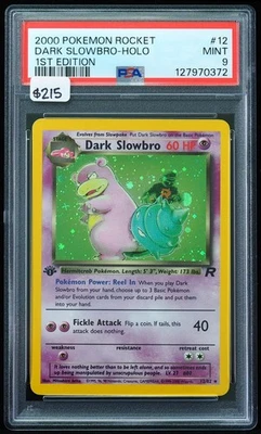 2000 Dark Slobro-Holo #12 First Edition PSA 9 Pokemon Card - Image 1 of 3