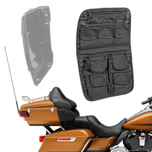 Tour Pak Pack Lid Cargo Organizer Pouch For 2014-2024 Harley Road Kig Glide CVO - Picture 1 of 8