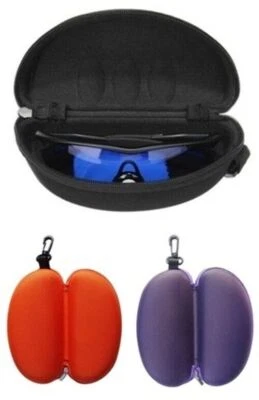 BENSON OPTICS Hartschale Brillenetui für Sonnenbrille Brille Hartenschalenetui lila orange