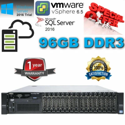 Dell PowerEdge R820 2x Xeon E5-4620 v2 3.00 Ghz 96GB DDR3 6x600GB 10K SAS H710 - Image 1 of 4