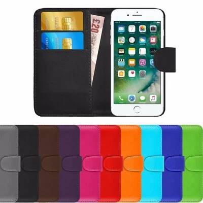 PU Leather WALLET Case Cover with Card Slots&clip for Apple iPhone 4/4S UK SELL - Image 1 of 3