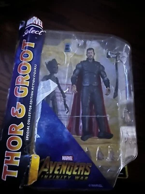 Figura de acción Diamond Select Marvel Thor & Groot Avengers Infinity War película Foto 1 de 2