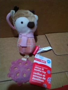 Baby/Toddler Skip Hop Bandana Buddies Chime & Teethe Toy Pink-NEW-t23 - Picture 1 of 2