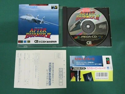 Mega CD -- After Burner 3 -- spine & postcard. Sega Genesis. JAPAN GAME. 12854 - Image 1 of 4