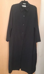 MAX MARA MAXI TRENCH COAT BLACK S.12 - Picture 1 of 6