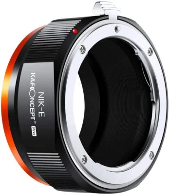 K&F Concept Lens Adapter for Nikon F Mount Lens to Sony E NEX Mirrorless Cameras - Image 1 of 4