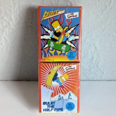 The Simpsons  Bart SK8 & Rulin The Half Pipe Ultra-Mini Puzzle 50pc Each New. QT - Image 1 of 4